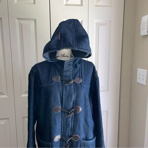 Converse One Star Denim Hooded Coat Y2K Size XL Women’s.